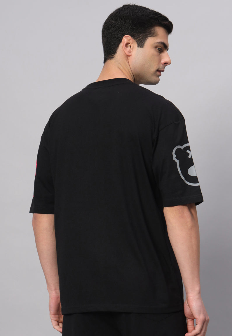 Teddy all over Drop Shoulder Oversized T-shirt - griffel