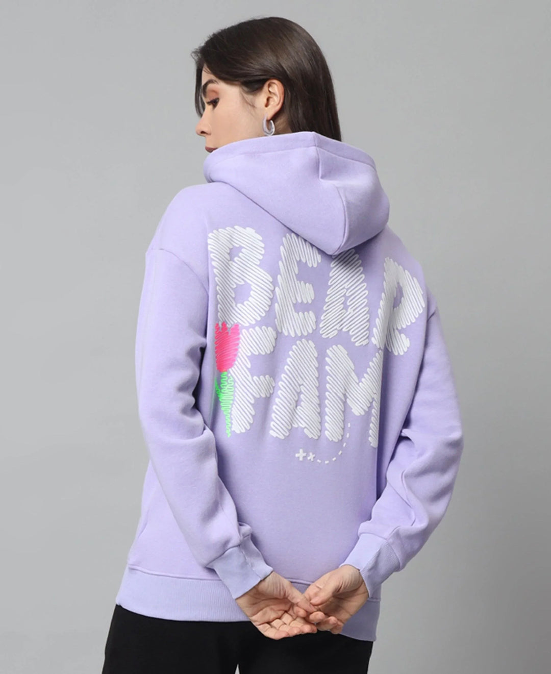 BEAR FAM Print Oversized Hoodie – griffel