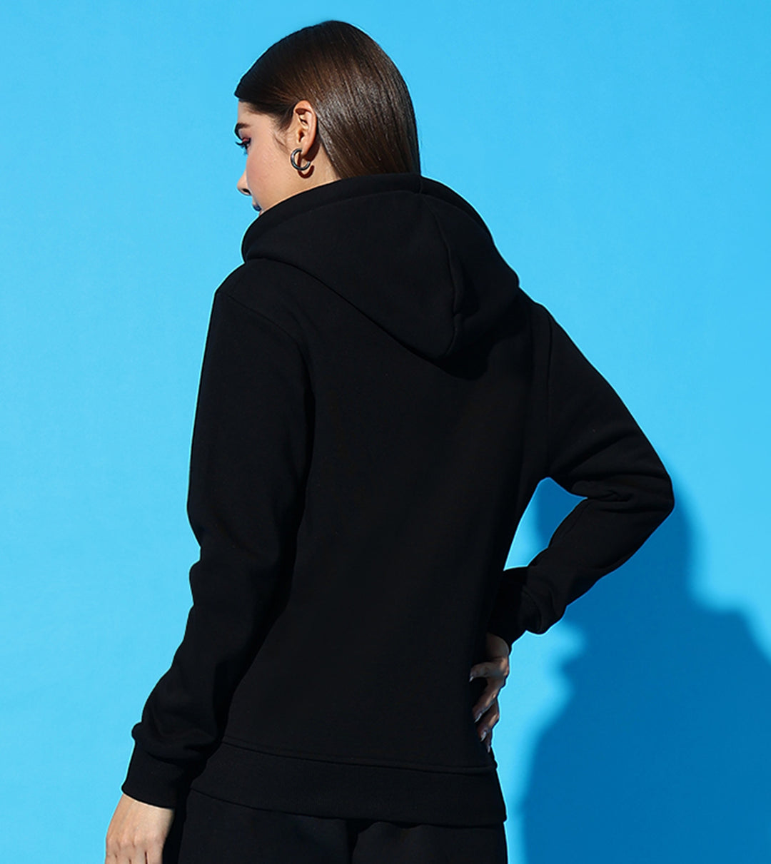 GRIFFEL Hoodie Neck Zipper Sweatshirt