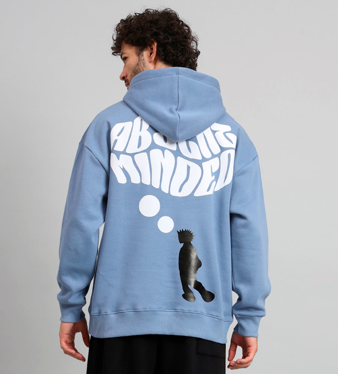 Absent Minded Print Oversized Hoodie - griffel