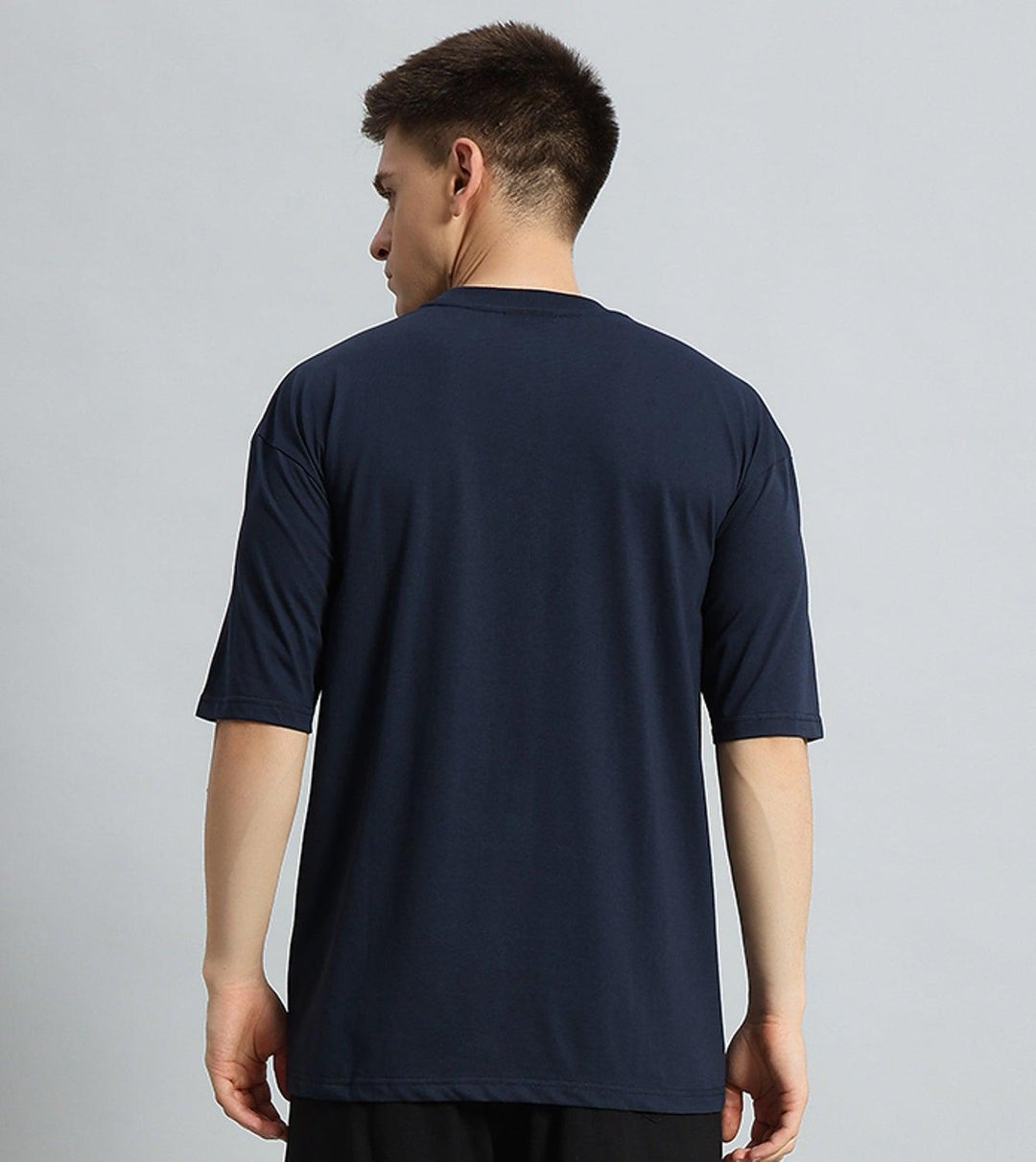 PUFF LOGO Drop Shoulder Oversized T-shirt