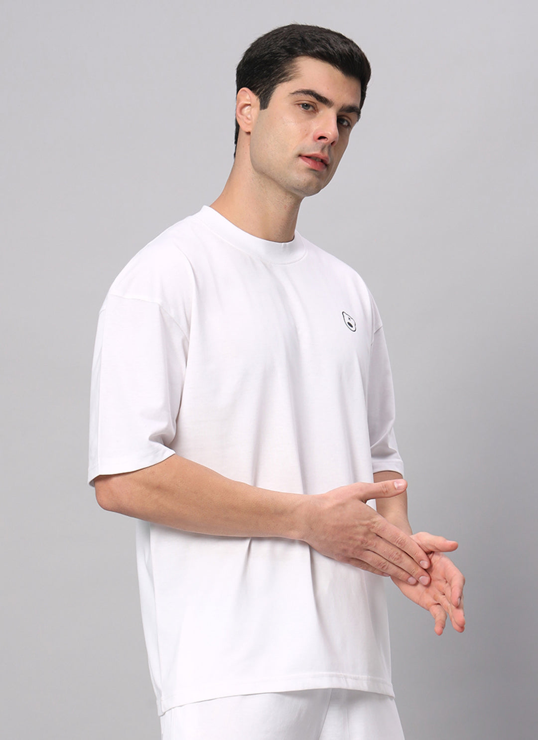Teddy Logo Drop Shoulder Oversized T-shirt - griffel