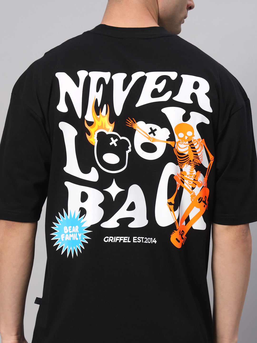 Never Look Back Drop Shoulder Oversized T-shirt - griffel