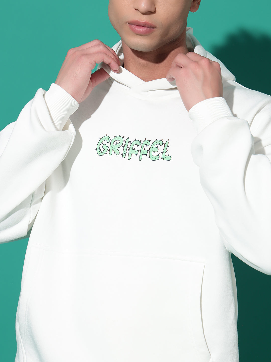 Cactus Print Oversized Hoodie