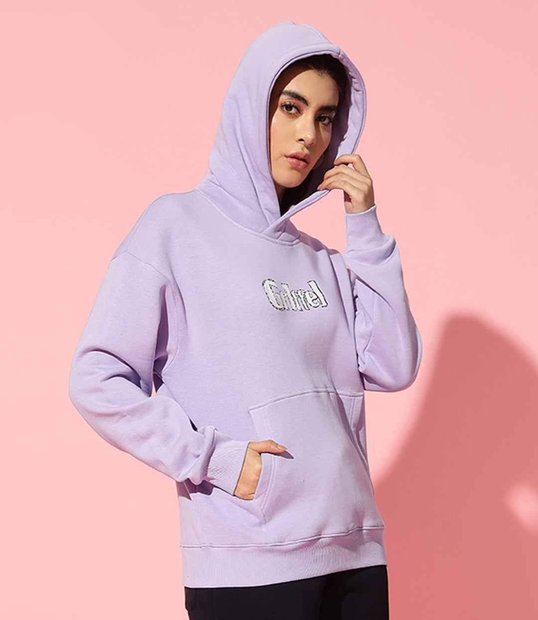 Island  Hoodie Neck Oversized Sweatshirt