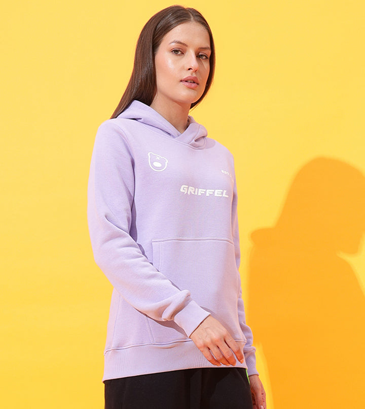 Tech hoodie lavender Round Neck Sweatshirt