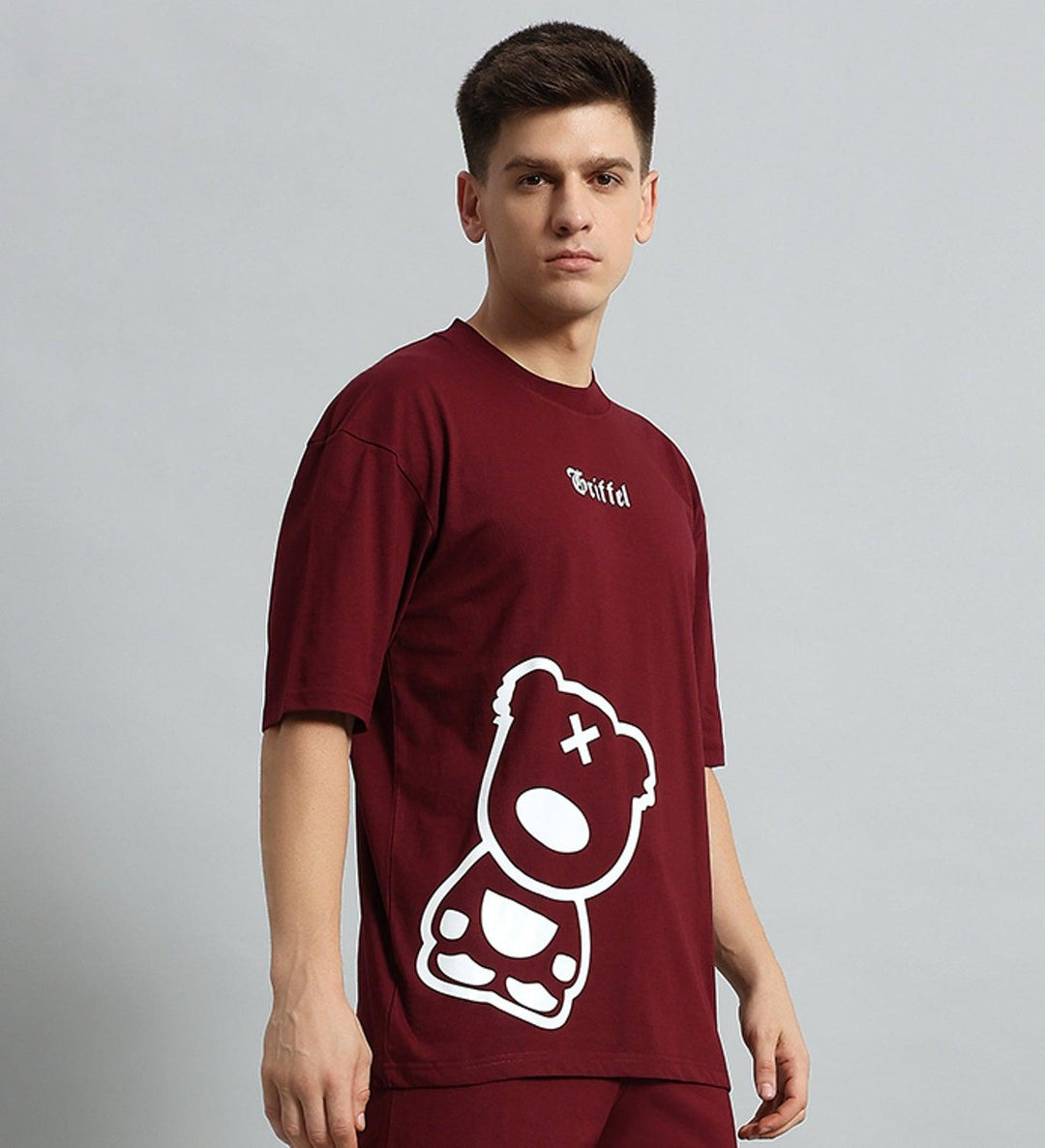 Blackout Teddy Drop Shoulder Oversized T-shirt