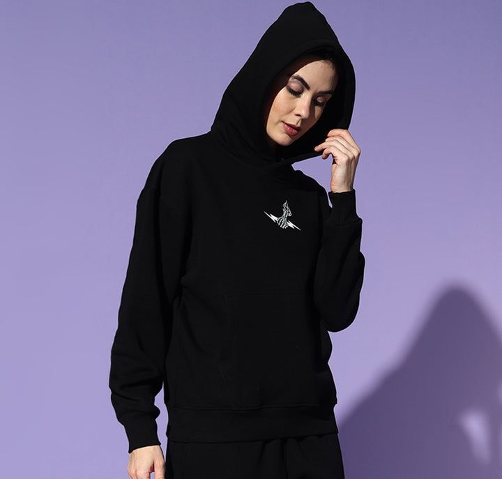 GRIFFEL Hoodie Neck Oversized Sweatshirt