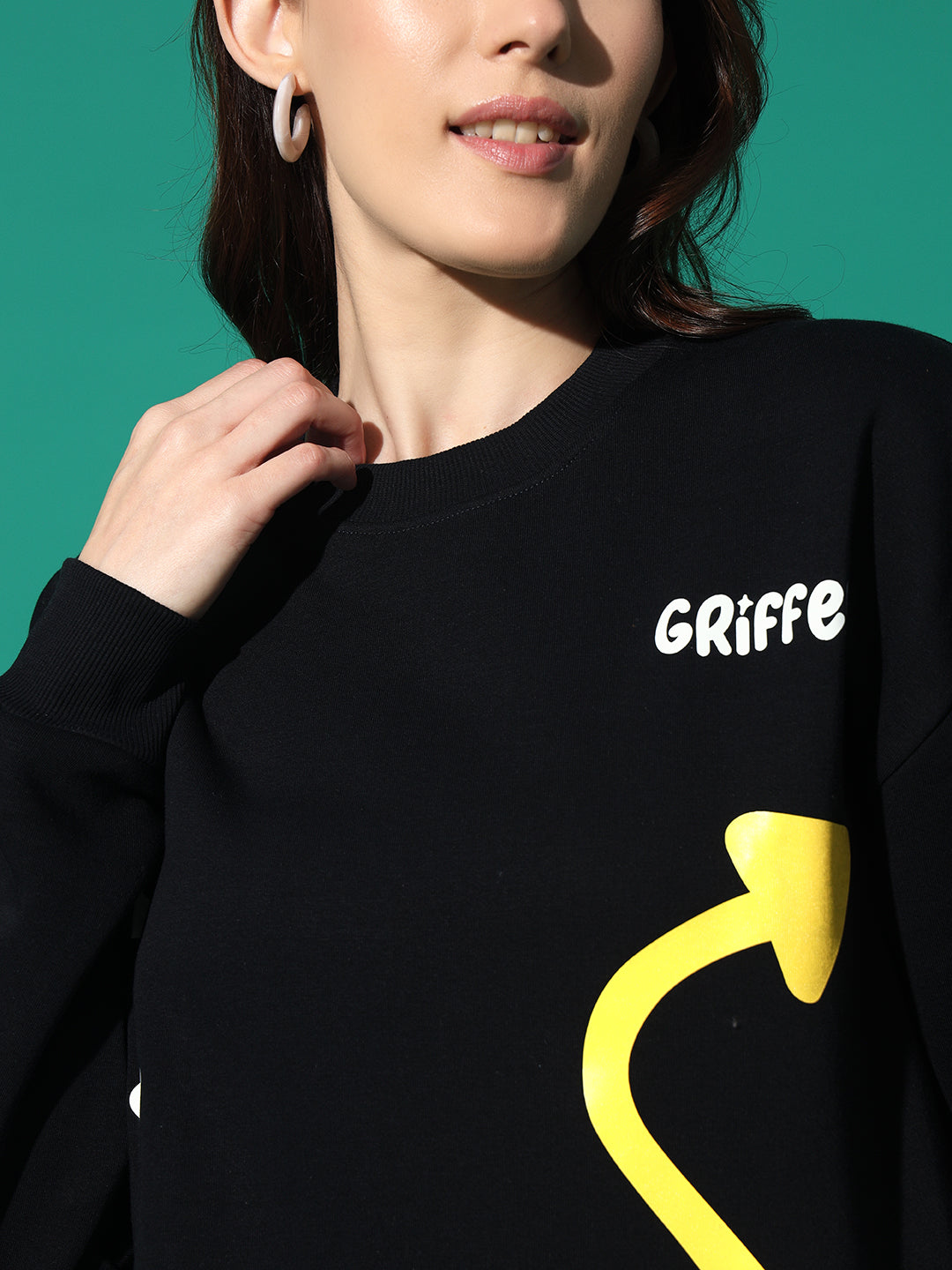 GRIFFEL Round Neck Oversized Sweatshirt