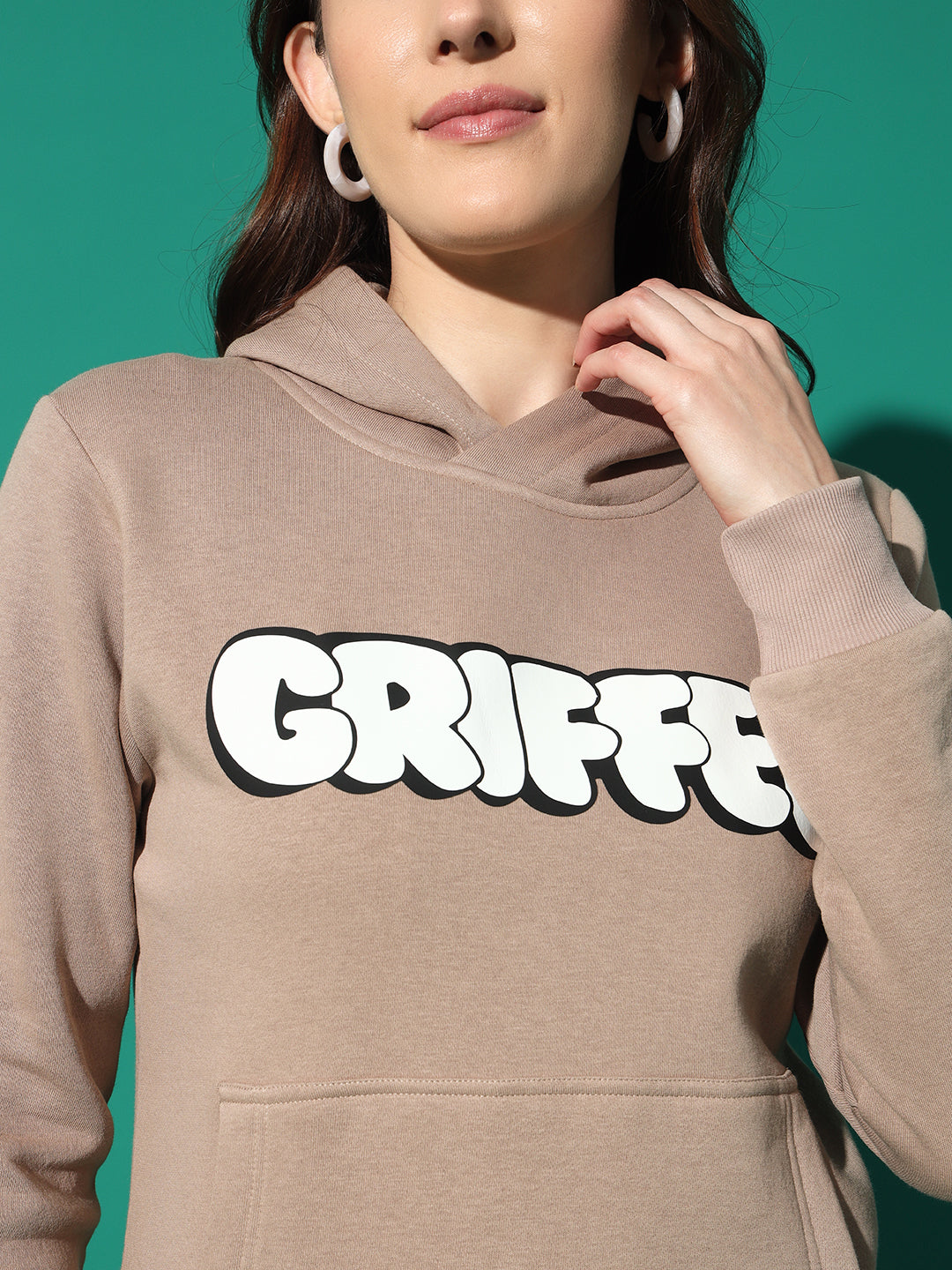 GRIFFEL Hoodie Neck Sweatshirt