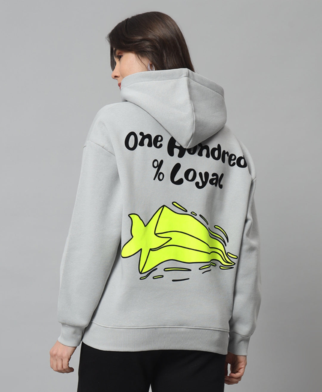 ONE HUNDRER % LOYAL Print Oversized Hoodie - griffel