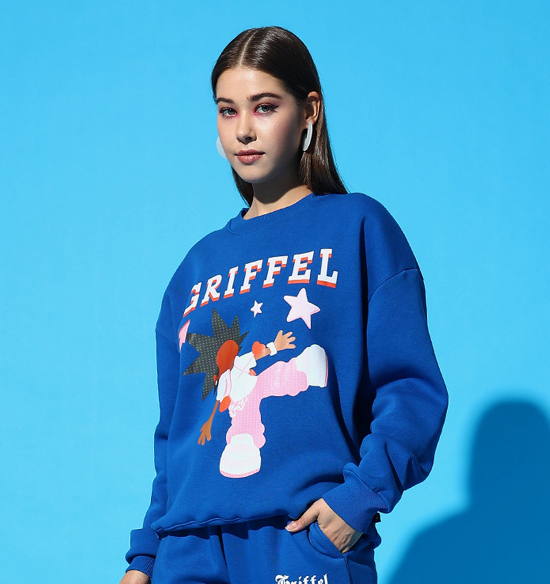 GRIFFEL Round Neck Oversized Sweatshirt