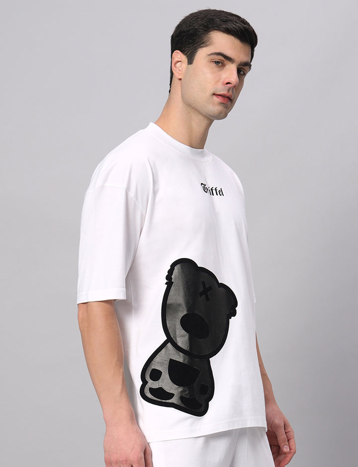 Blackout Teddy Drop Shoulder Oversized T-shirt - griffel