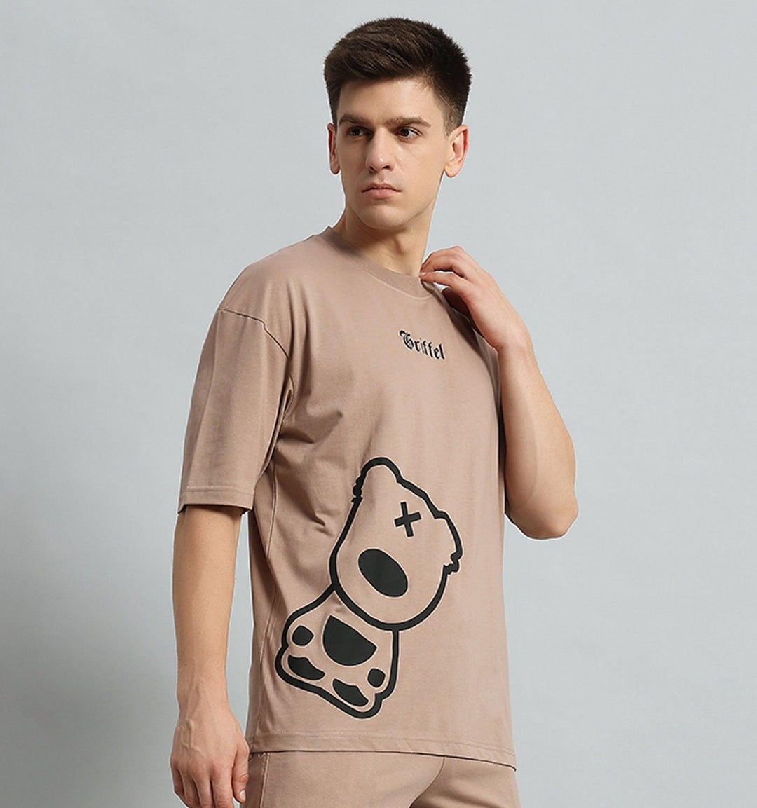 Blackout Teddy Drop Shoulder Oversized T-shirt