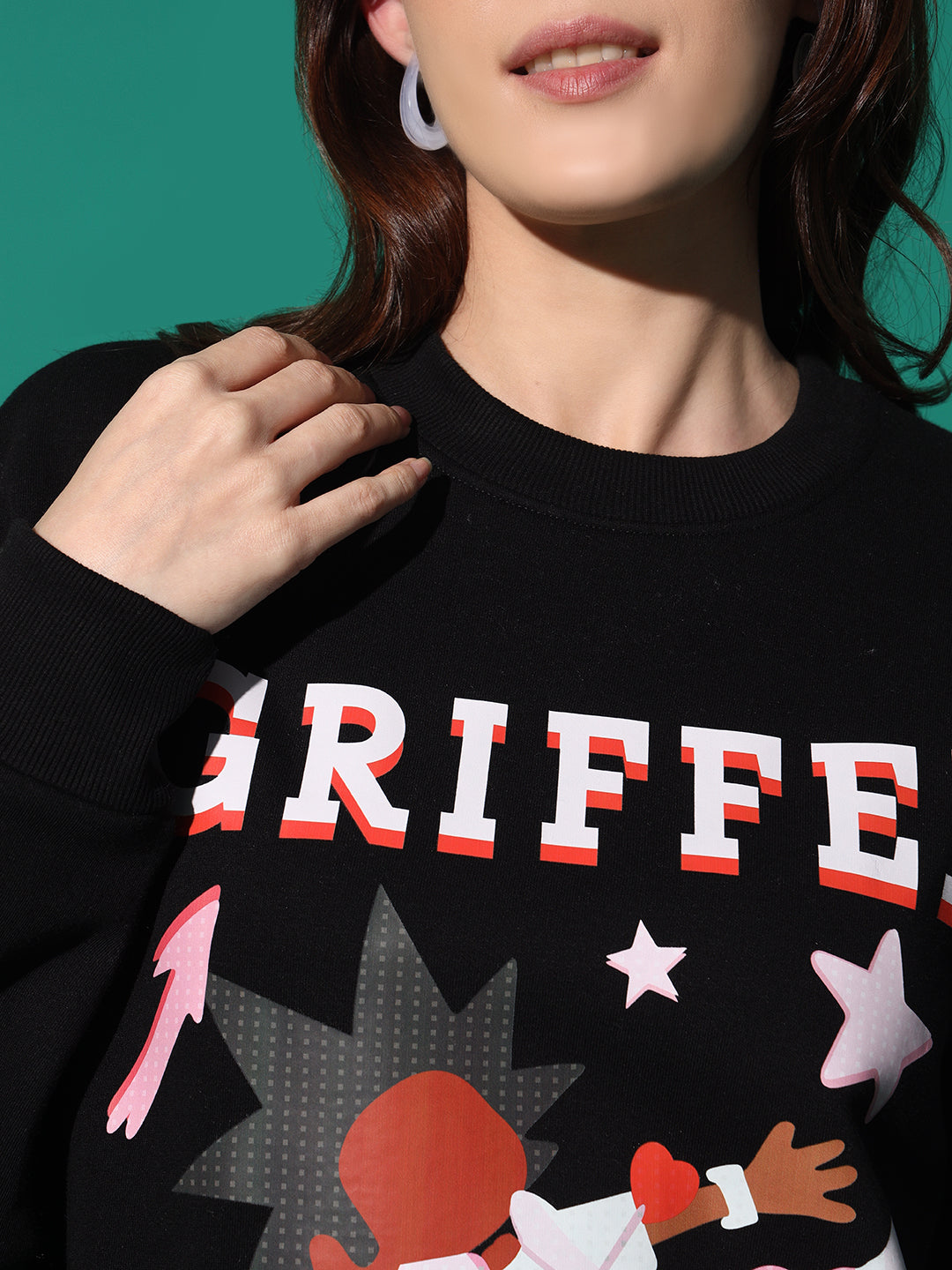 GRIFFEL Round Neck Oversized Sweatshirt