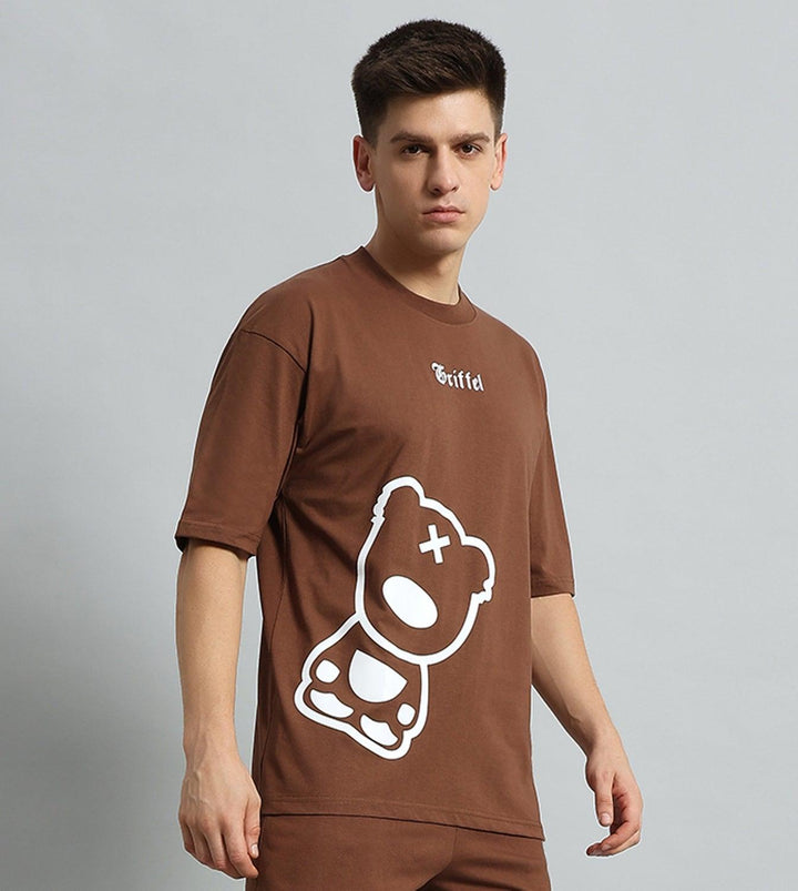 Blackout Teddy Drop Shoulder Oversized T-shirt