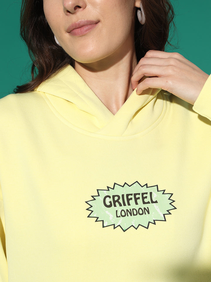 Chilli green Hoodie Neck Oversized Sweatshirt