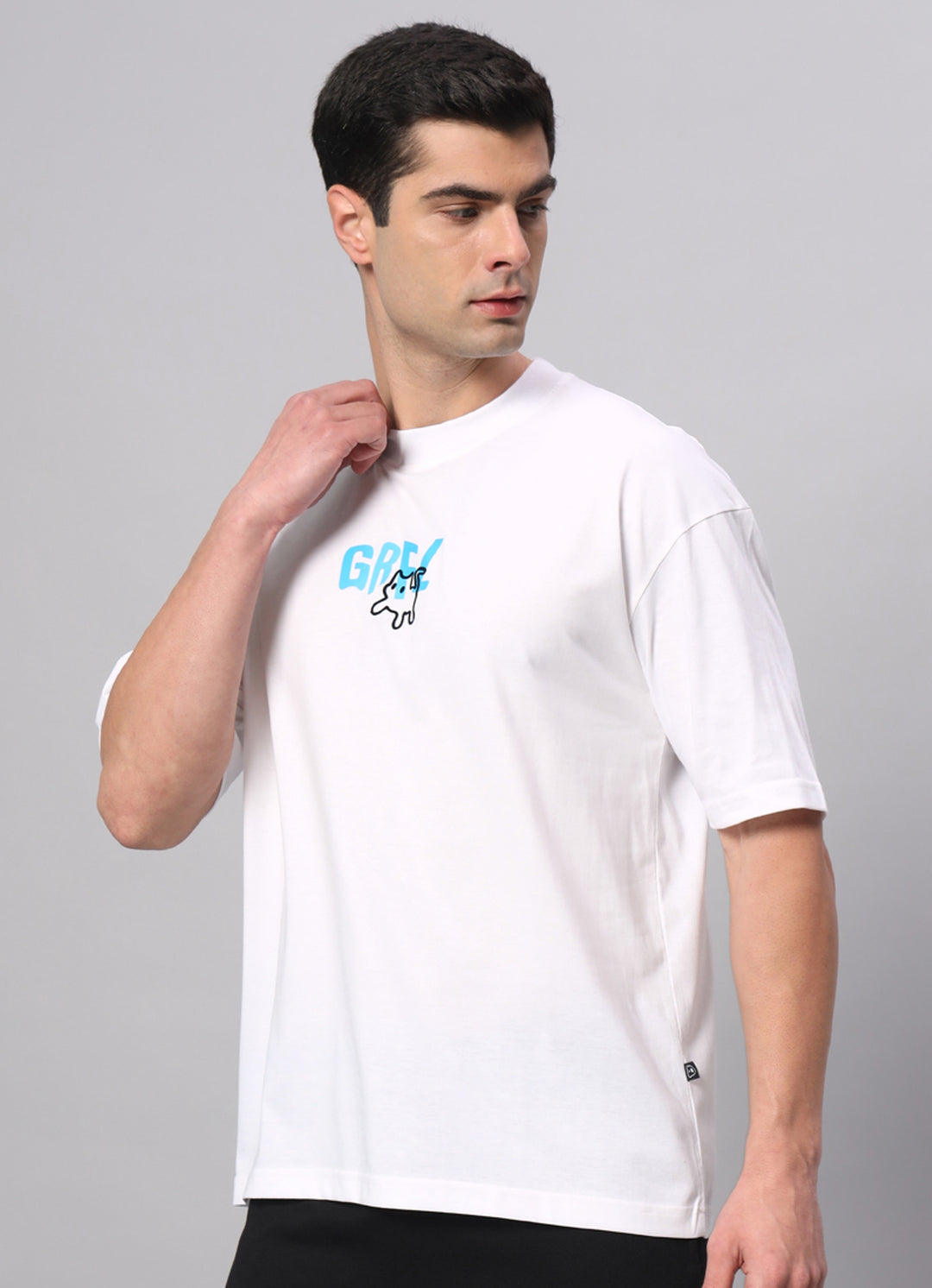 Cat Drop Shoulder Oversized T-shirt - griffel