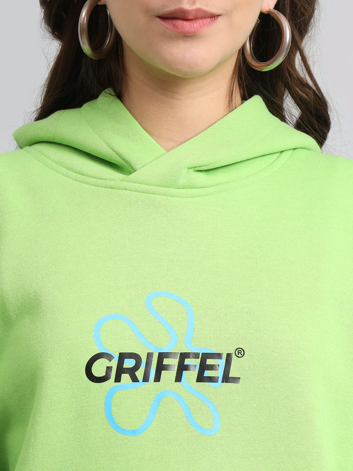 Griffel Women's Parrot No One Saves You Oversized Fleece Hoodie Sweatshirt - griffel