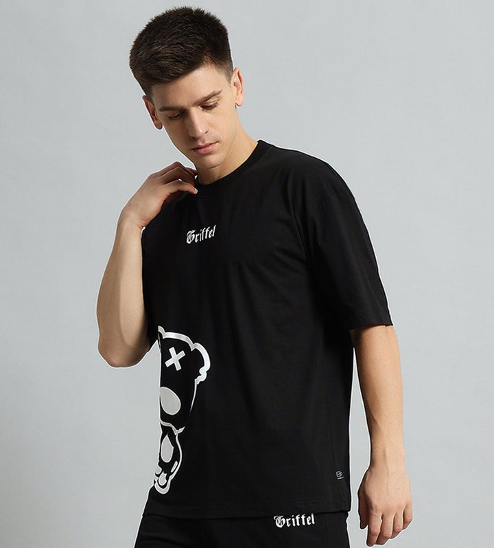 Blackout Teddy Drop Shoulder Oversized T-shirt