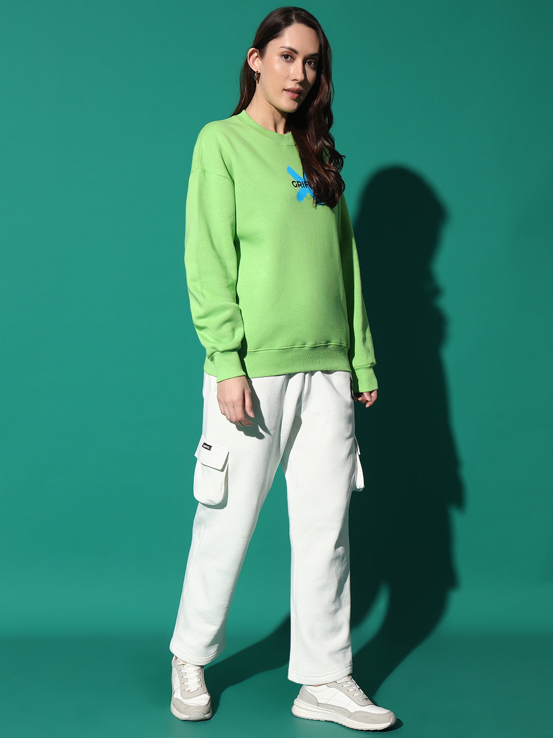 BUNNY Round Neck Oversized Sweatshirt