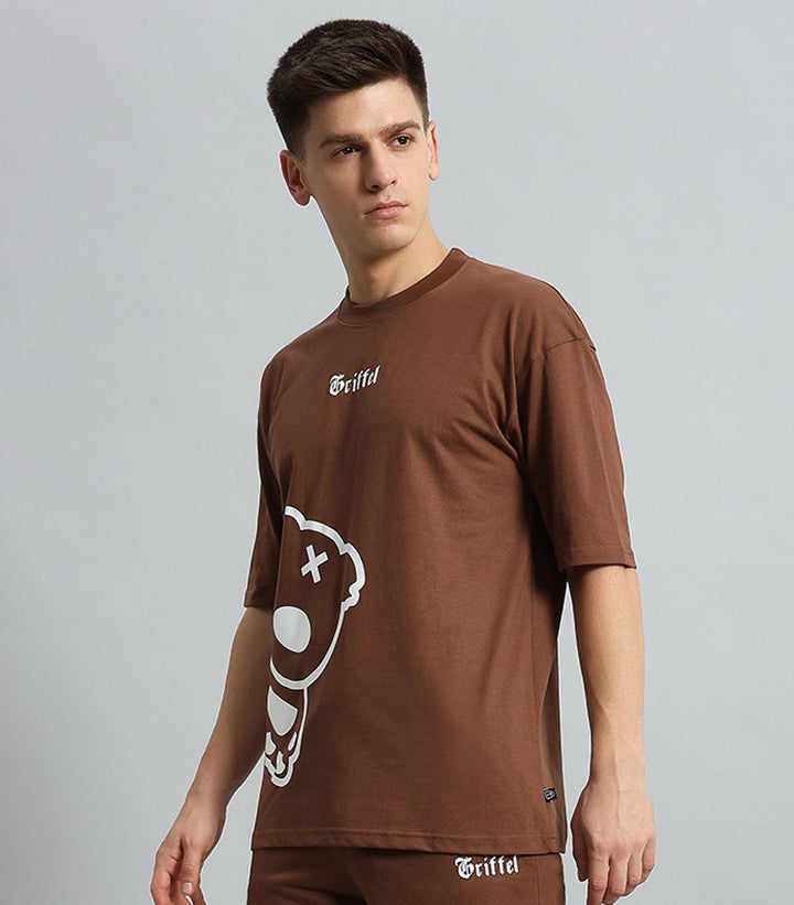 Blackout Teddy Drop Shoulder Oversized T-shirt