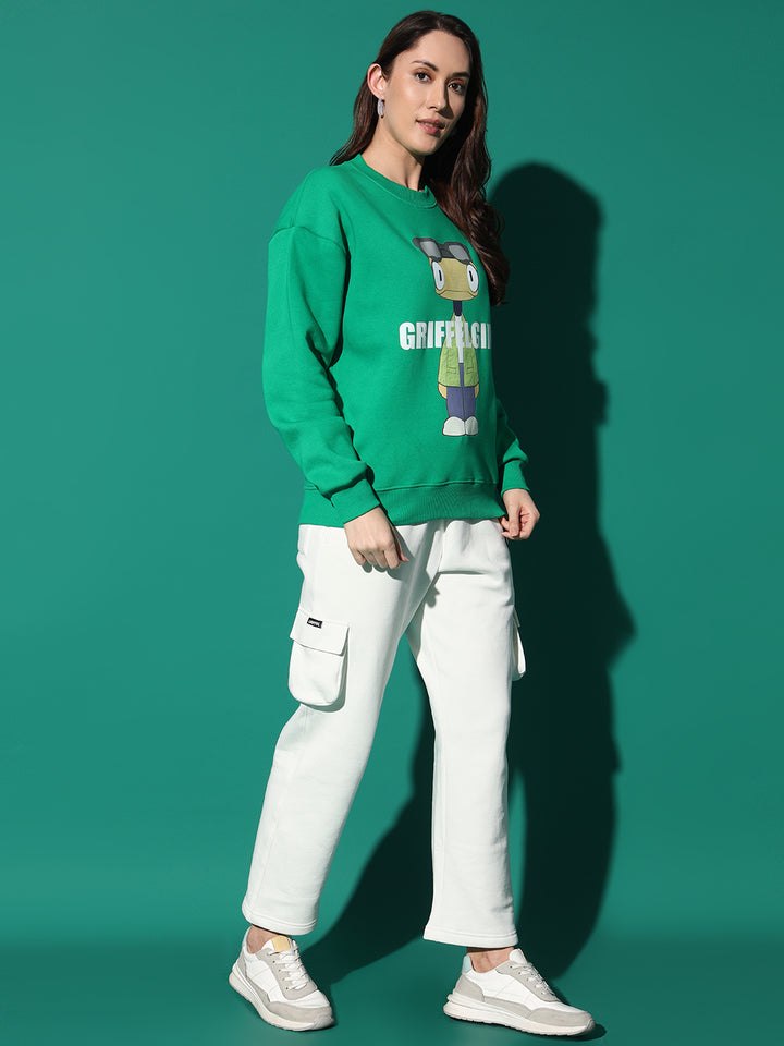 GRIFFEL Round Neck Oversized Sweatshirt