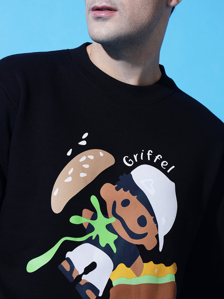 BURGER Printed Regular Fit Sweatshirt