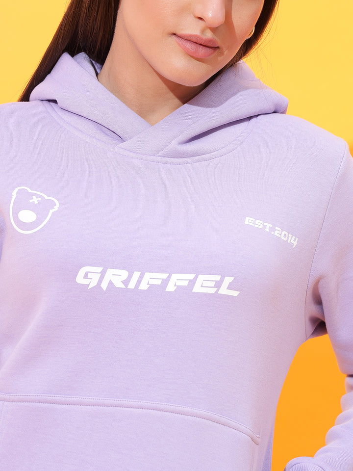 Tech hoodie lavender Round Neck Sweatshirt