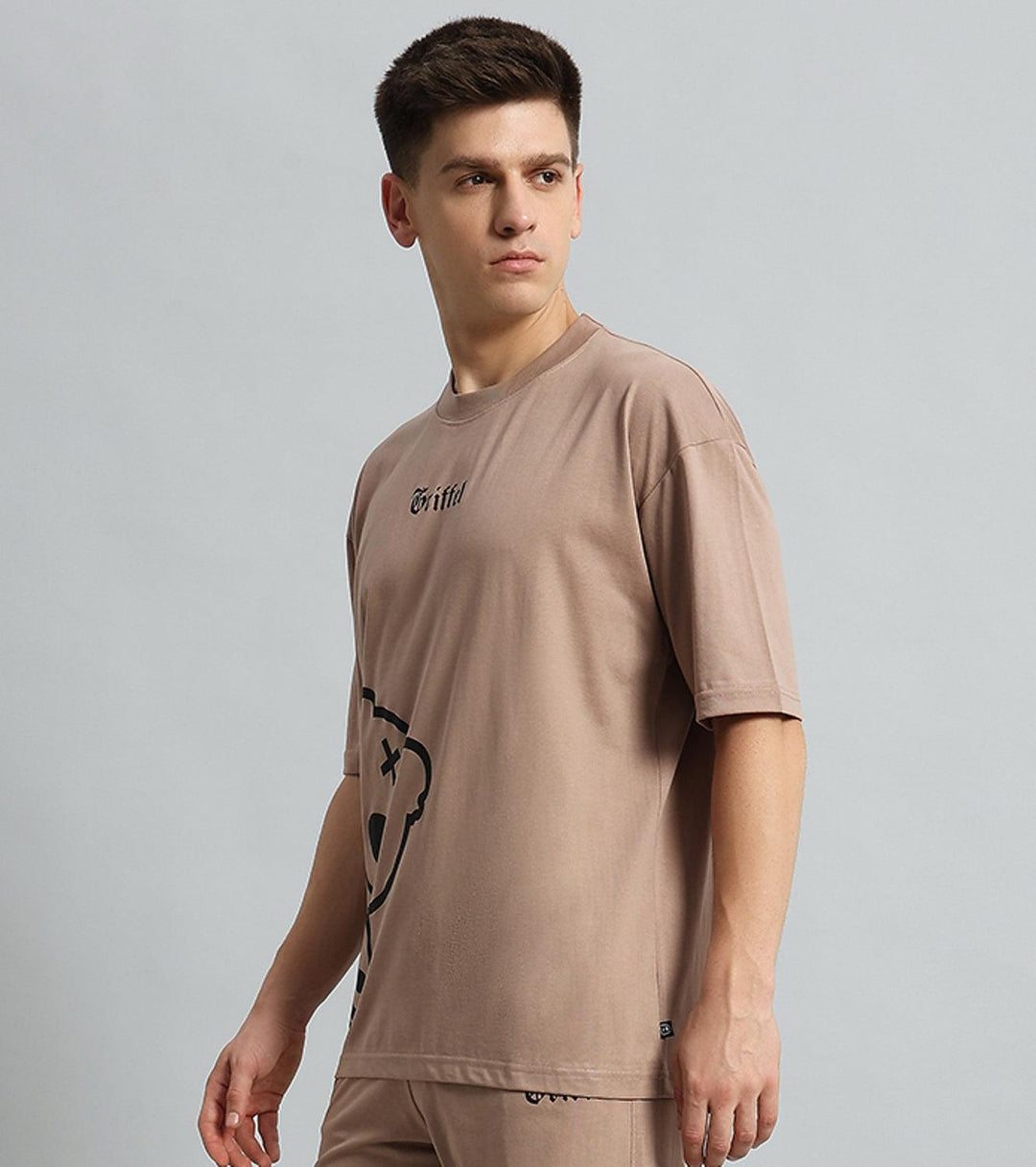 Blackout Teddy Drop Shoulder Oversized T-shirt