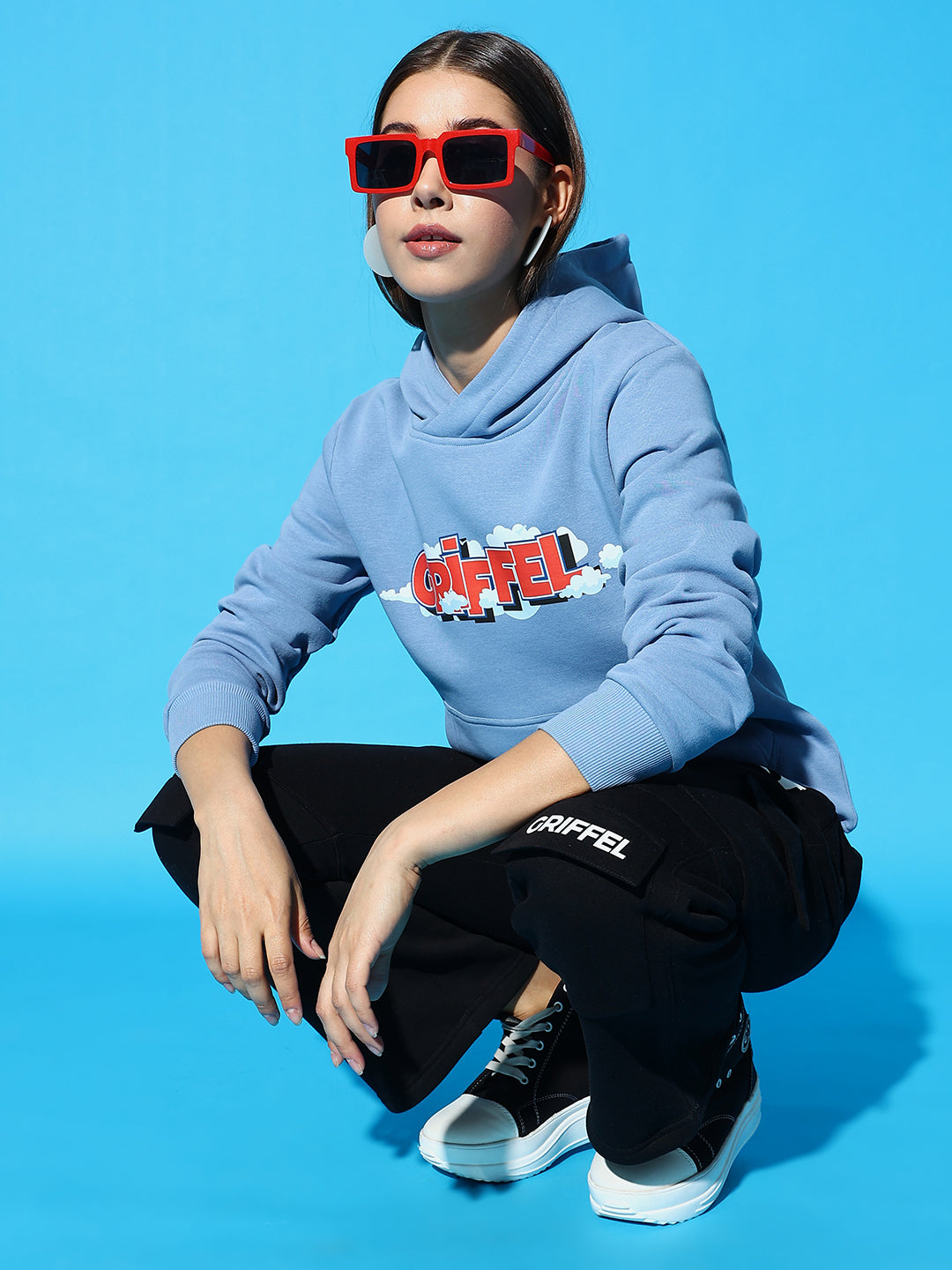 GRIFFEL Hoodie Neck Sweatshirt