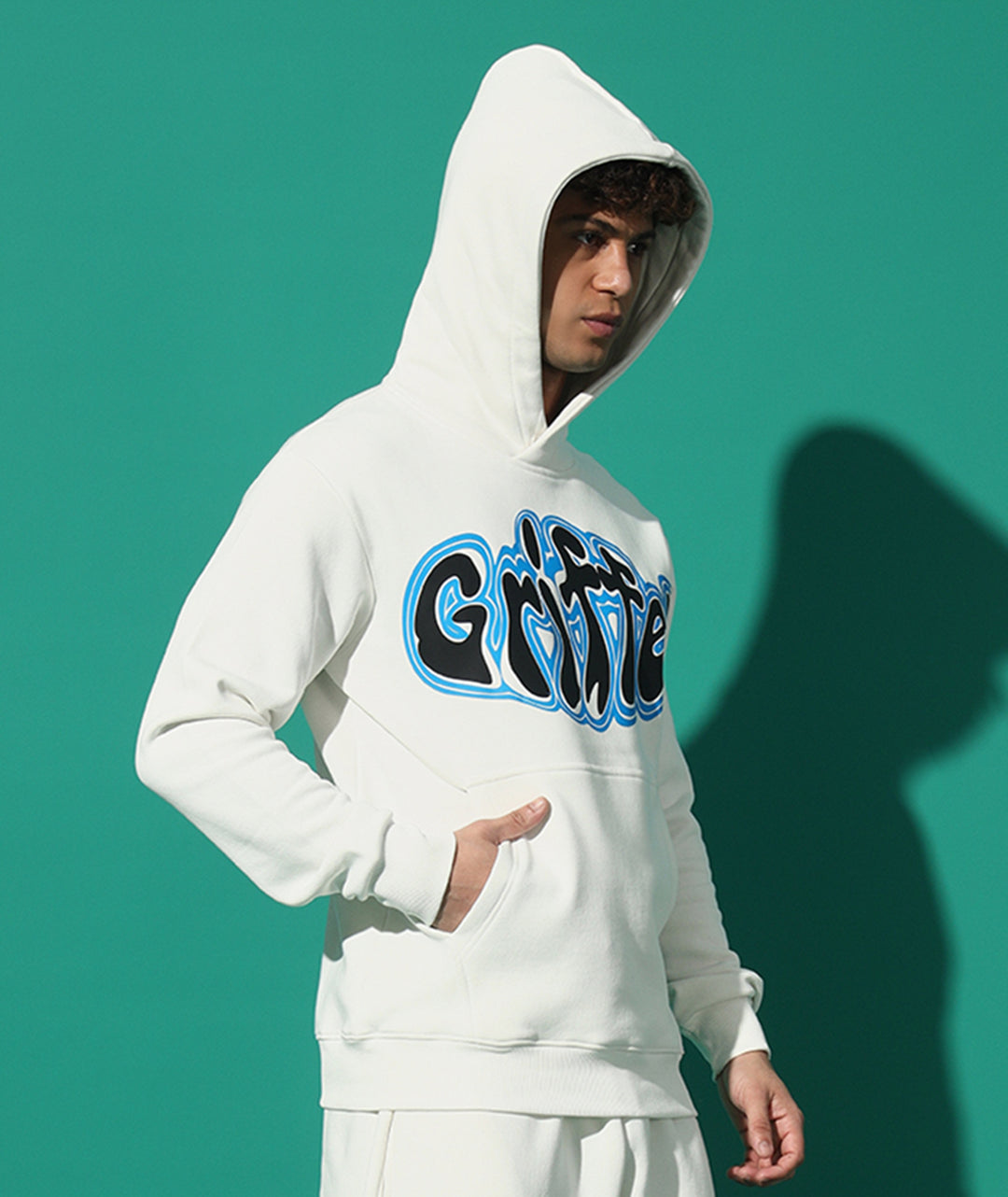 GRIFFEL Printed Regular Fit Hoodie