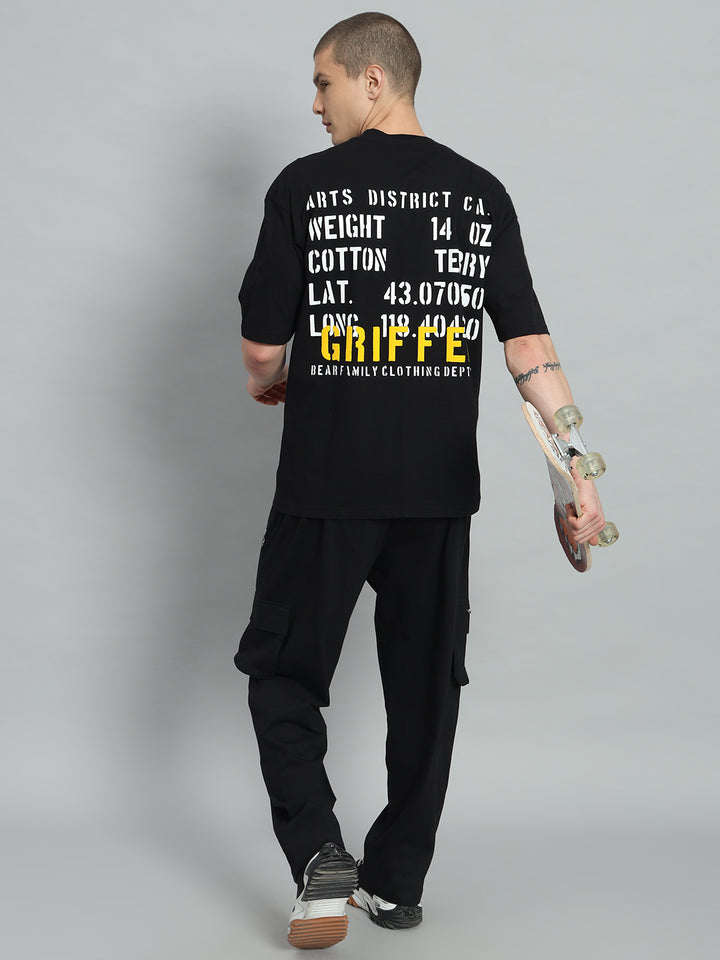 GRIFFEL  Black Oversized T-Shirt