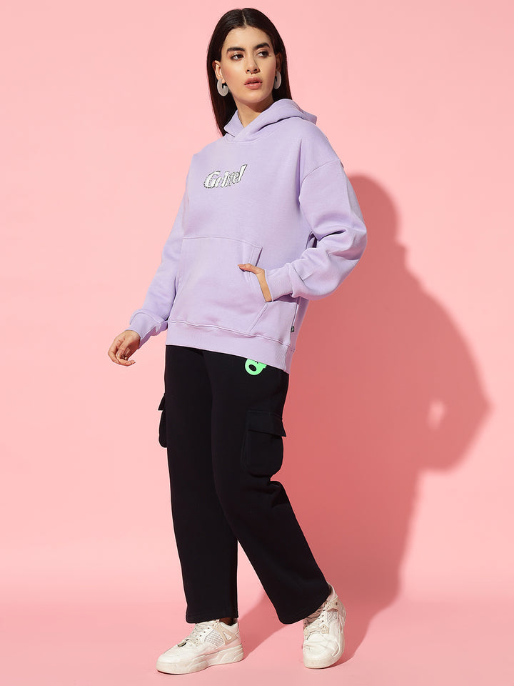 Island  Hoodie Neck Oversized Sweatshirt