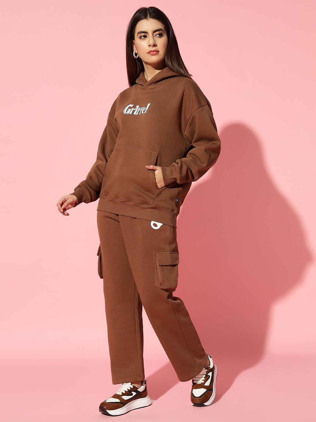 Island  Hoodie Neck Oversized Sweatshirt