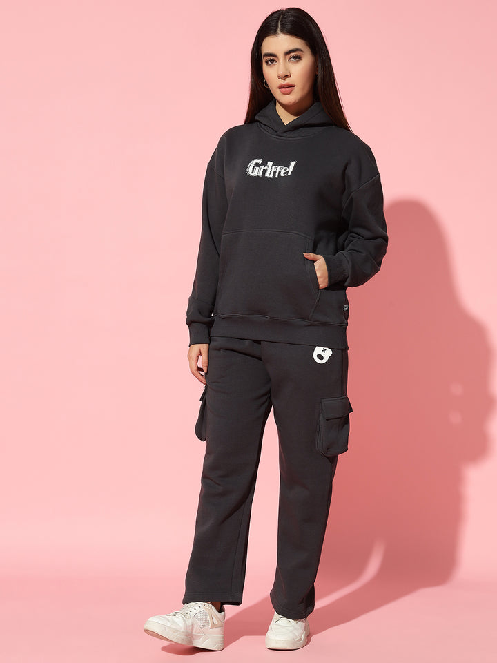 Island  Hoodie Neck Oversized Sweatshirt