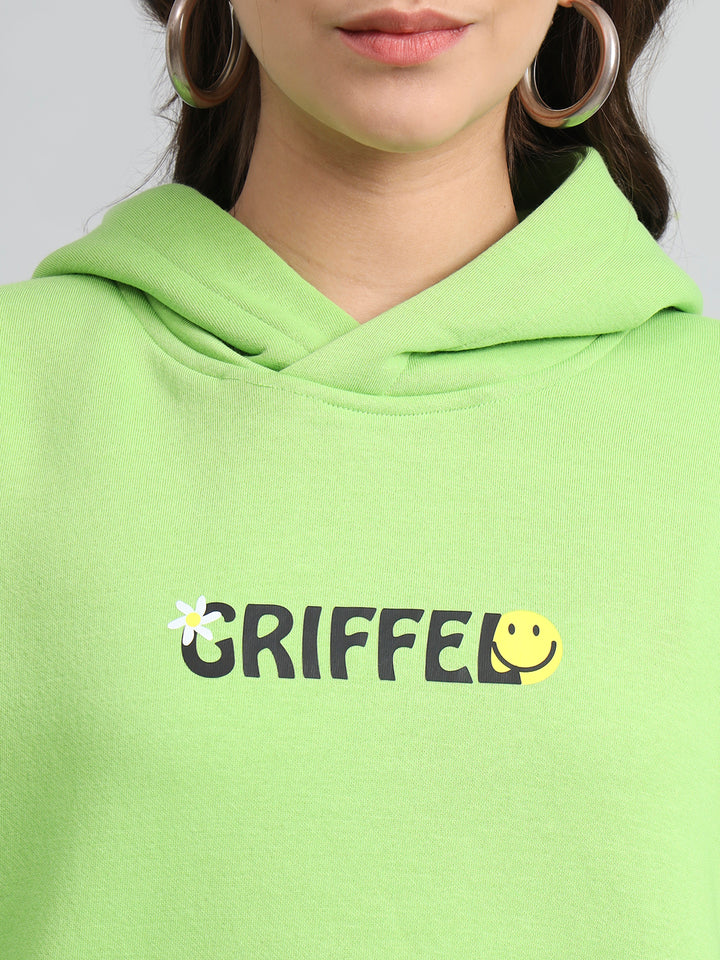 Chill Vibe Print Oversized Hoodie - griffel