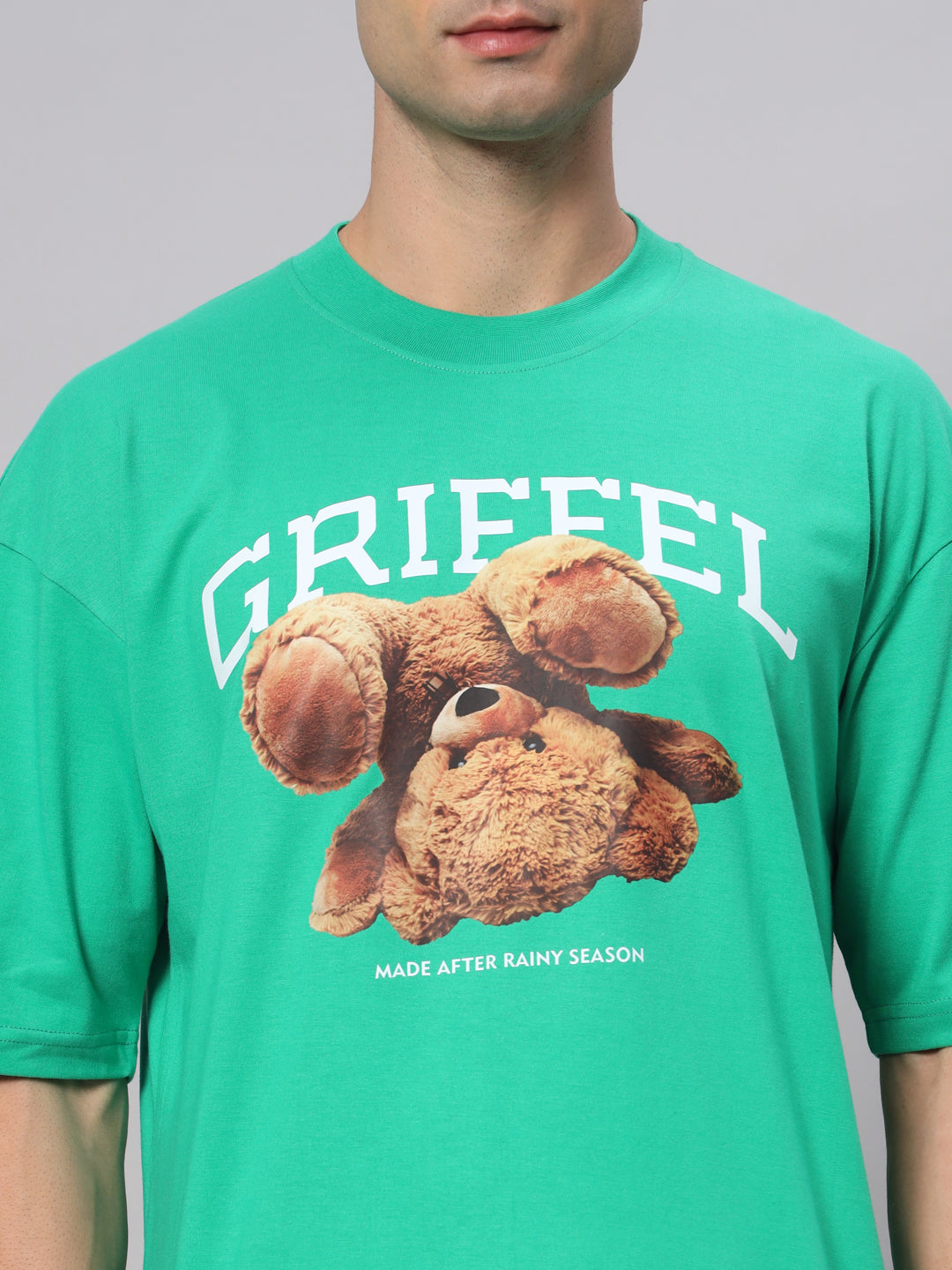 Upside down bear Drop Shoulder Oversized T-shirt - griffel