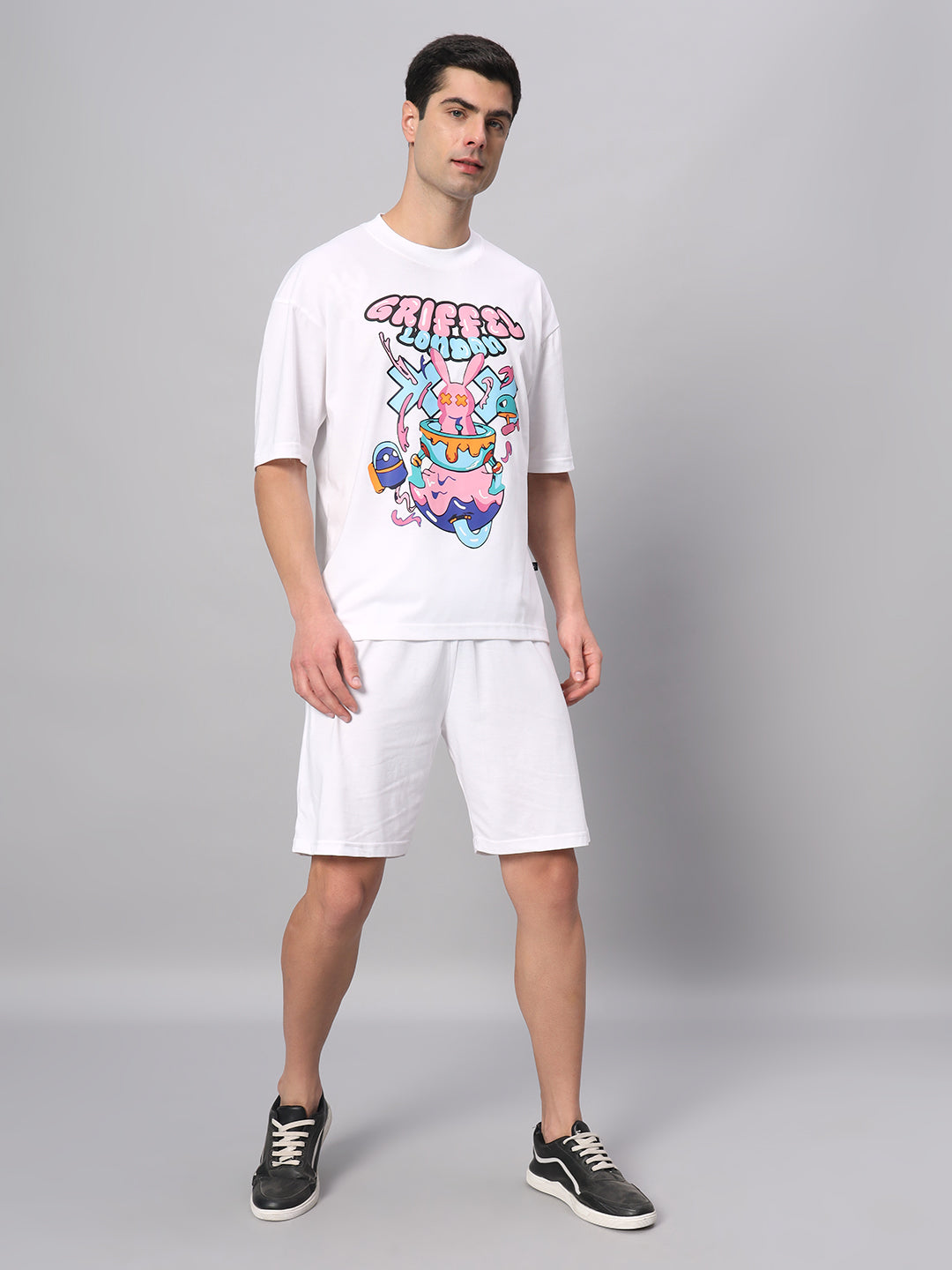 Bubble Bunny Drop Shoulder Oversized T-shirt - griffel
