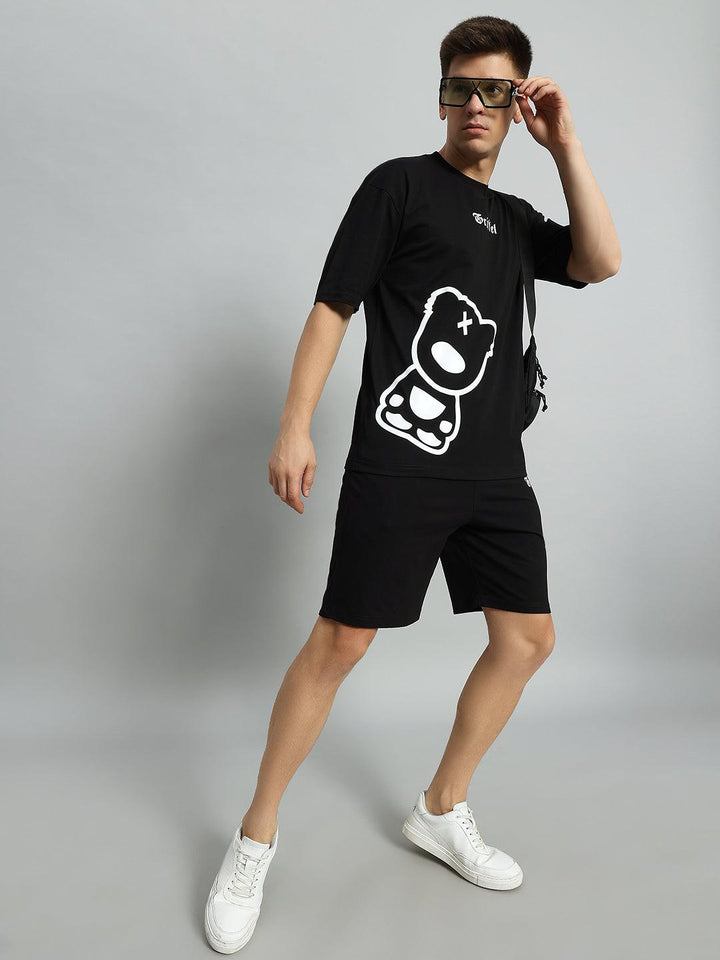 Blackout Teddy Drop Shoulder Oversized T-shirt