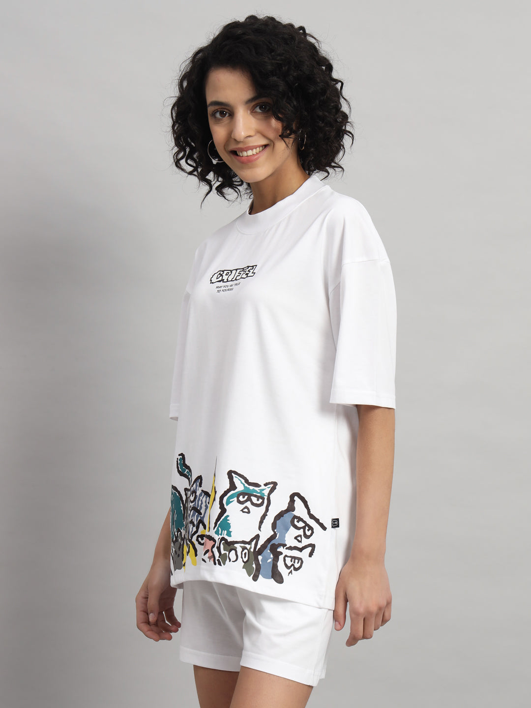 Emoji Cats Oversized T-shirt - griffel