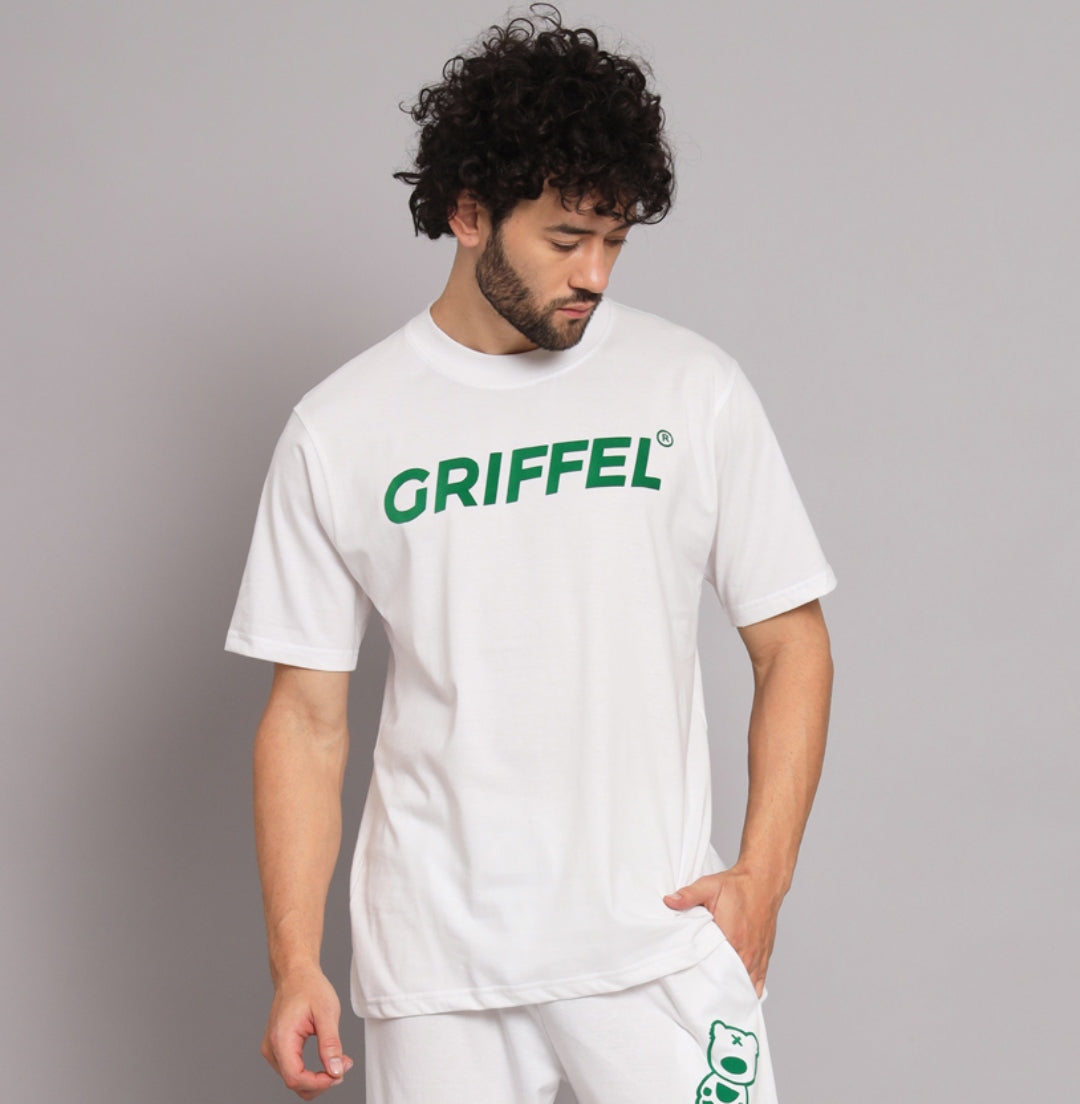 GRIFFEL Men Printed White Loose fit T-shirt - griffel