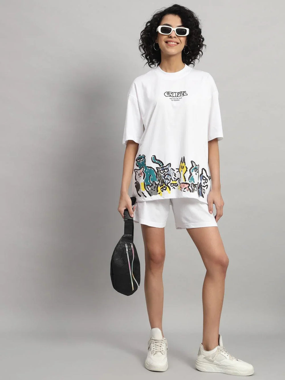 Emoji Cats T-shirt and Short Set - griffel