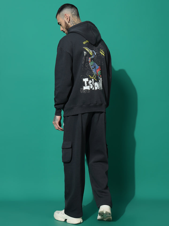 Island bird dark grey Oversized Tracksuit 🐦