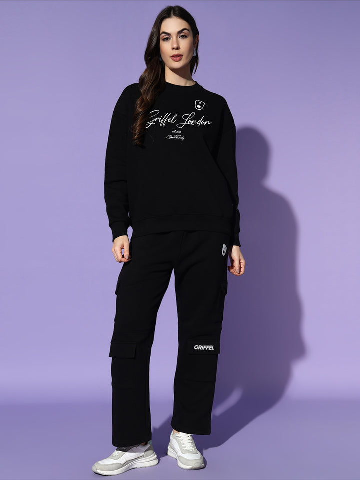 SIGNATURES oversized cotton fleece tracksuit