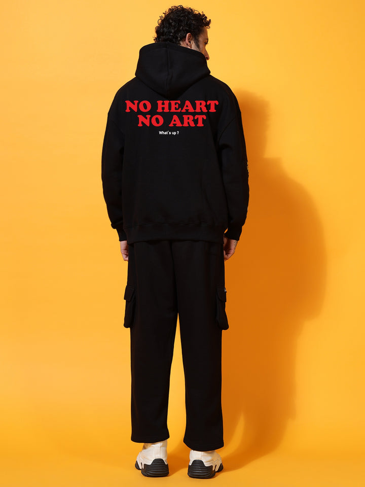 NO HEART NO ART GRIFFEL CLUB cotton fleece oversized tracksuit