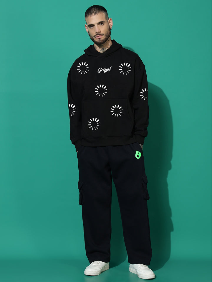 BUFFER GRIFFEL CLUB cotton fleece oversized tracksuit