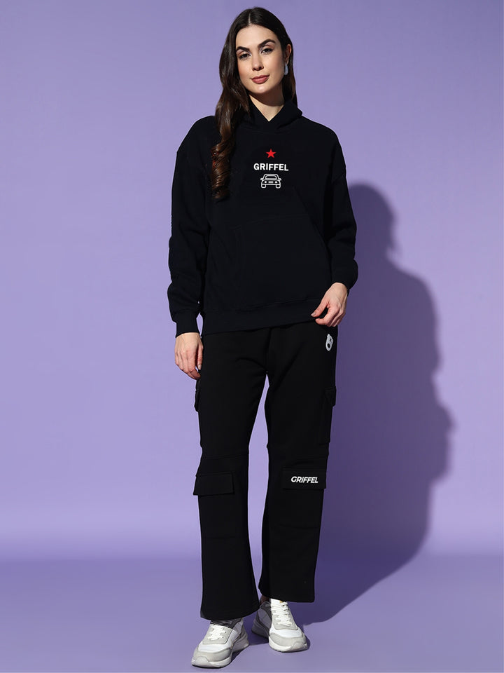 PRAYS FOR CARS oversized cotton fleece tracksuit