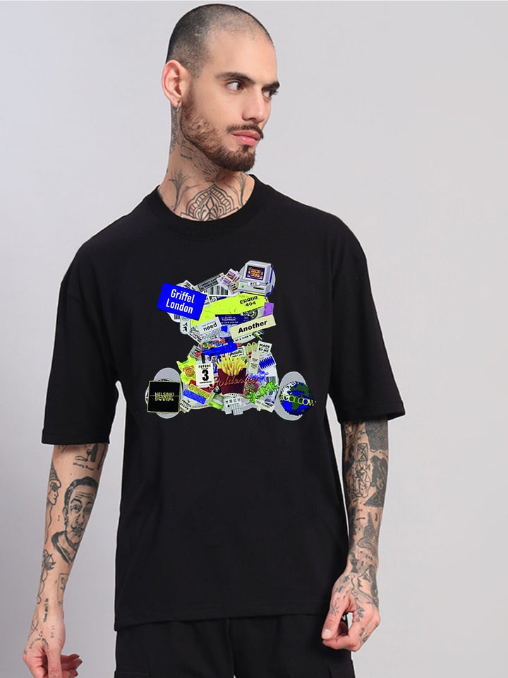 Glitch Teddy OVERSIZED Cotton T-SHIRT 💾