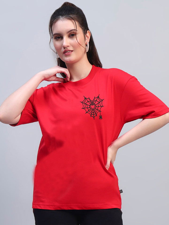 Spider Heart  OVERSIZED Cotton T-SHIRT